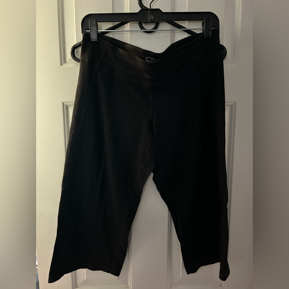 Bundle of 3 Pairs of Black, capri-length athletic leggings